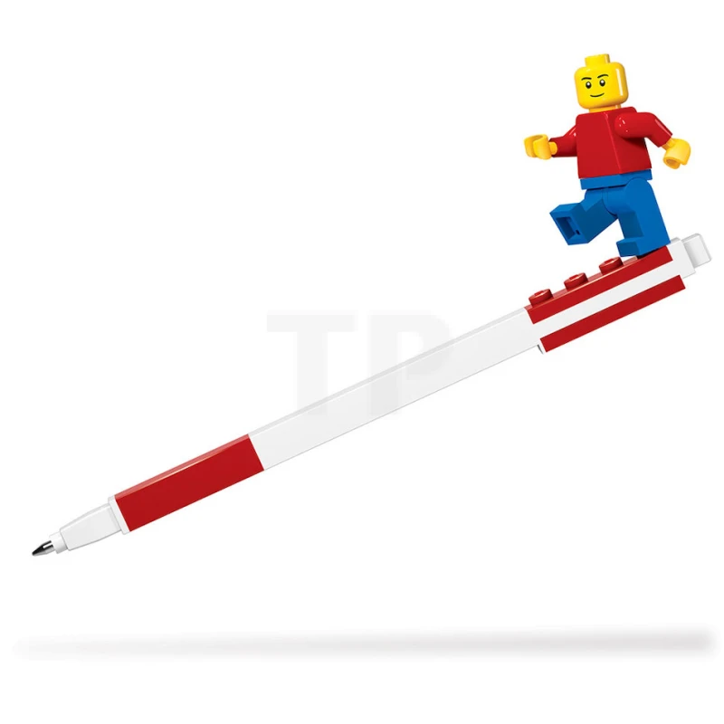 Gel Pen with Minifigure - Red