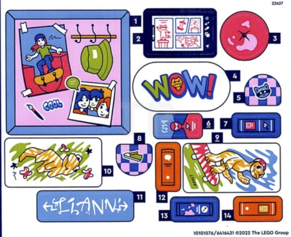 LEGO&reg; 6416431 - Sticker voor set 41739