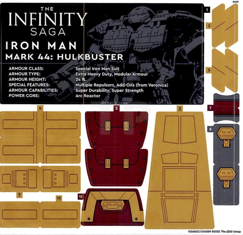 LEGO&reg; 6316589 - Autocollant pour l'ensemble 76210