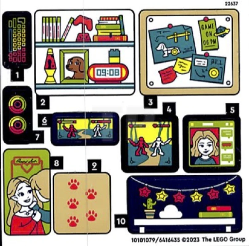 LEGO&reg; 6416435 - Sticker for Set 41755