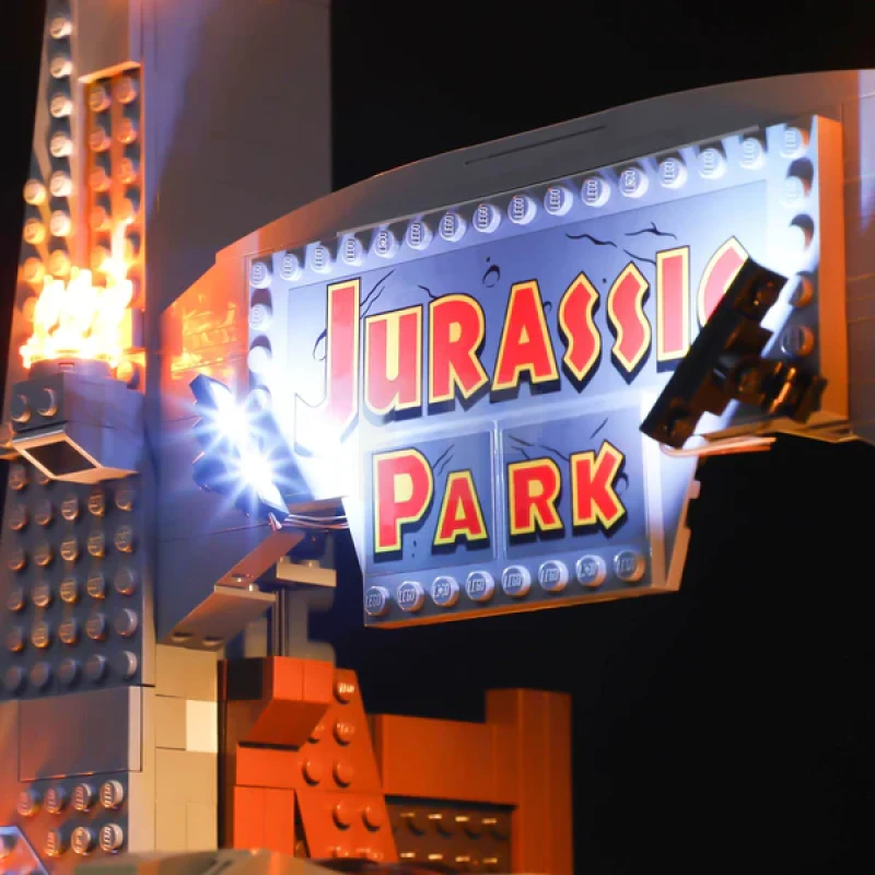 Light kit for LEGO® 75936 Jurassic Park: T. rex Rampage 75936 with Remote