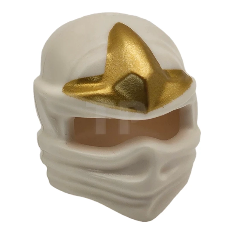 LEGO&reg; 6022443 - 98133pb01 - Minifigure, Headgear Ninjago Wrap with Gold 3 Point Emblem Pattern