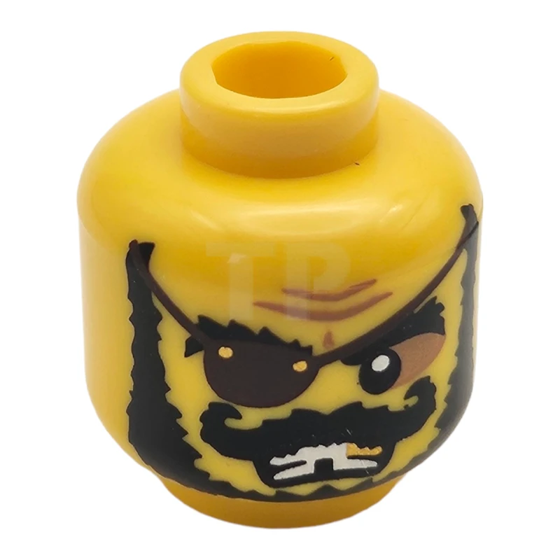 LEGO&reg; 6006811 - 3626bpb0801 - Head Minifig with Eye Patch and Missing Tooth Pattern