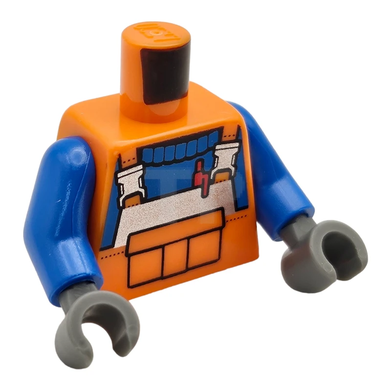 LEGO&reg; 6253638 - 973pb3393c01 - Torso (completo) con patrón de mono de construcción