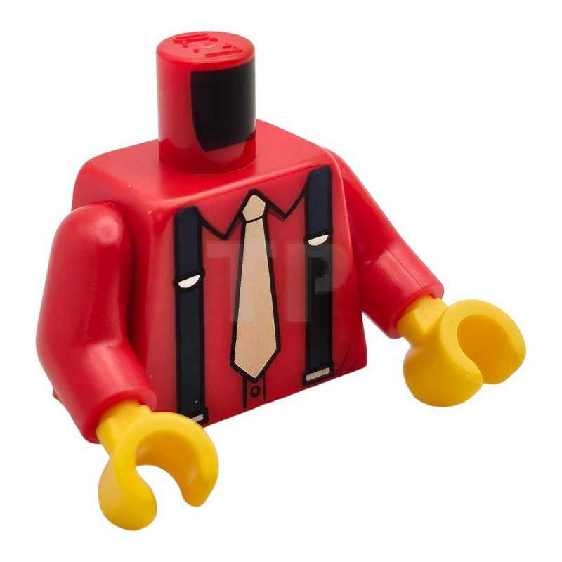 LEGO&reg; 6270439 - 973pb3540c01 - Torso (complete) with Shirt and Suspenders Pattern