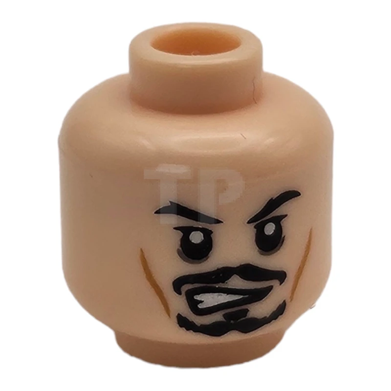 LEGO&reg; 4620052 - 3626bpb0555 - Head Minifig with Determined / Skull Pattern (Dual Sided - Jack Sparrow)