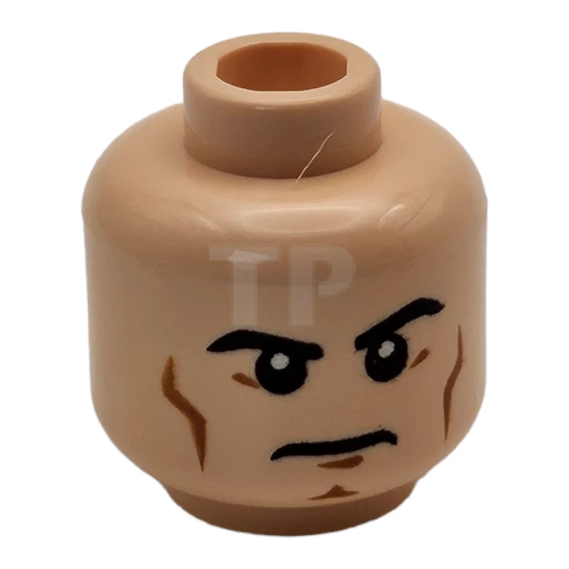 LEGO&reg; 6123725 - 3626cpb0931 - Head Minifig with Bared Teeth with Red Eyes Pattern (Dual Sided - Superman)