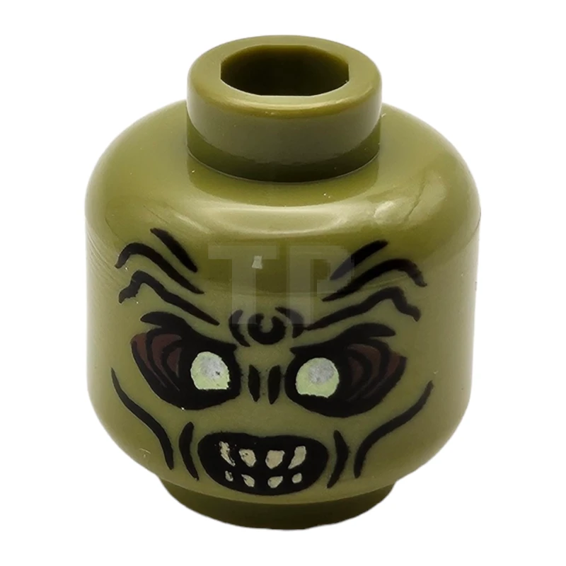 LEGO&reg; 6005614 - 3626cpb0731 - Kopf-Minifigur mit Zombie-Muster (beidseitig - Moria Orc)