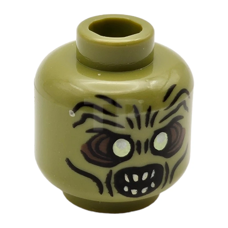 LEGO&reg; 6005614 - 3626cpb0731 - Kopf-Minifigur mit Zombie-Muster (beidseitig - Moria Orc)