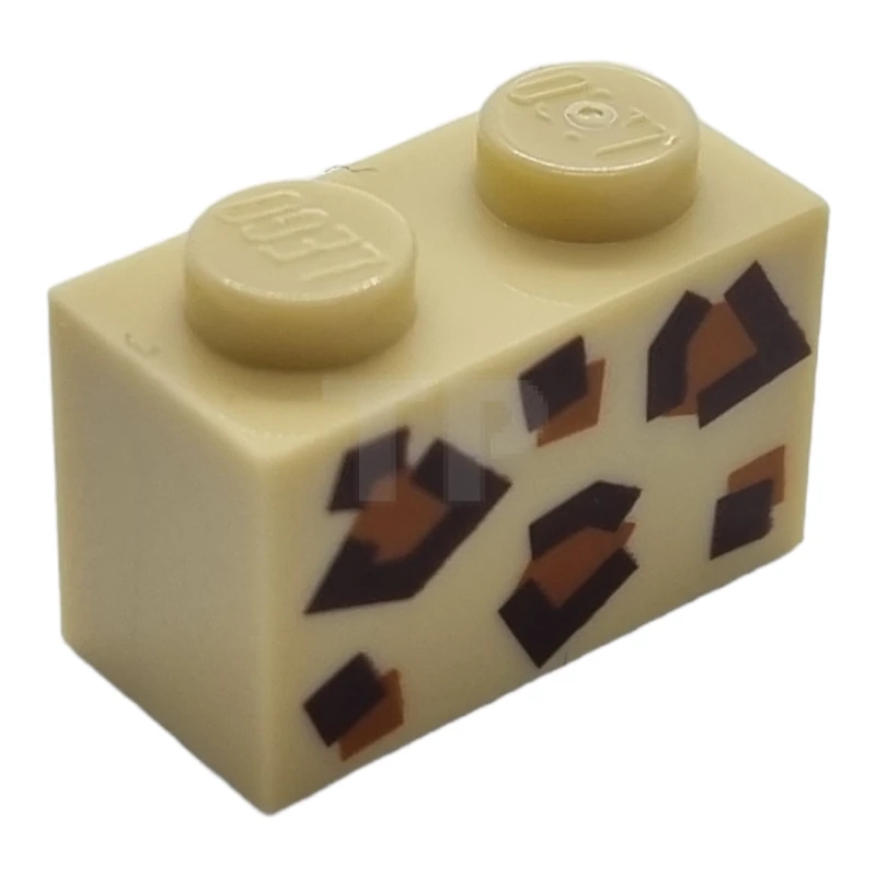 LEGO&reg; 6289308 - 3004pb270 - Steen 1 x 2 met dierenpatroon
