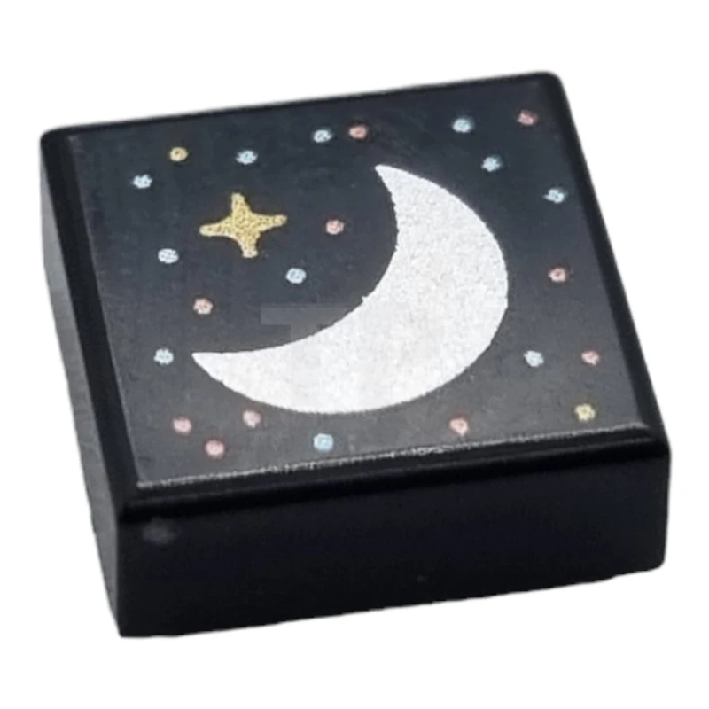 LEGO&reg;  - 3070pb281 - Fliese 1 x 1 mit Mondsichel-Muster