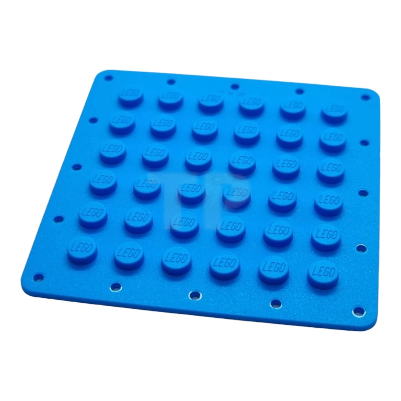 LEGO&reg; 6395359 - 79998 - Plate, Modified 6 x 6 Flexible Rubber with Stitching Holes