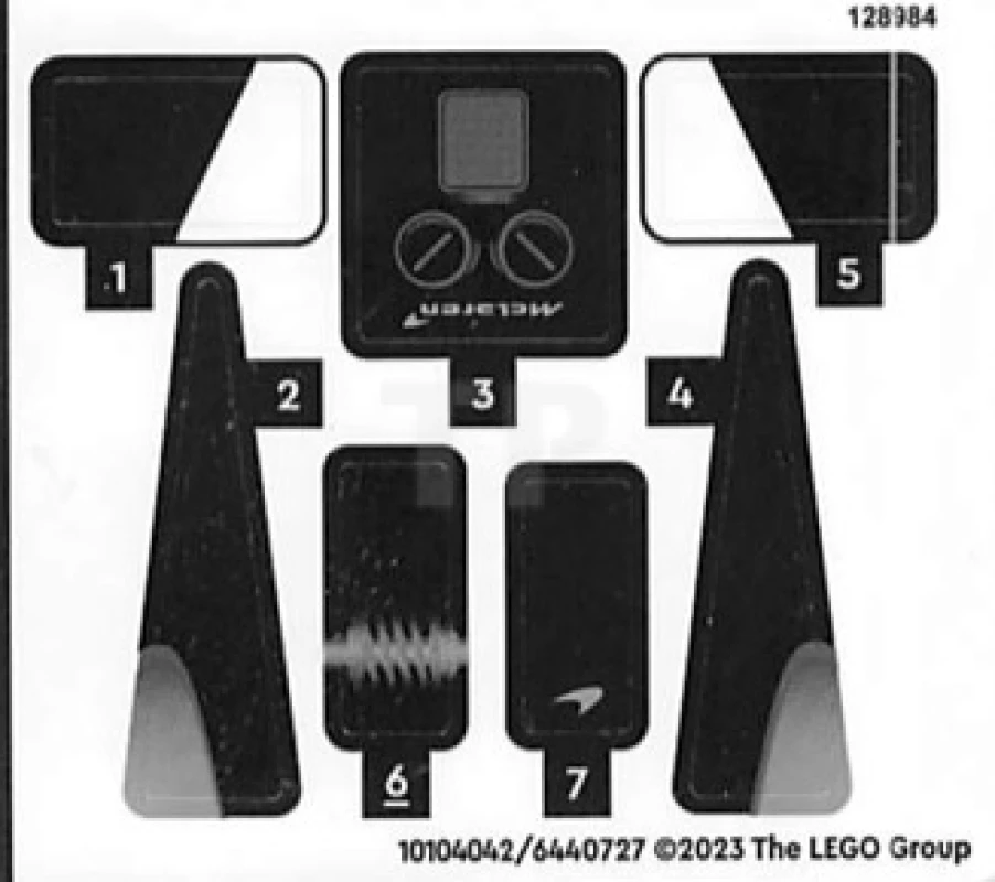 LEGO&reg; 6440727 - Sticker for Set 76918 - Sheet 1