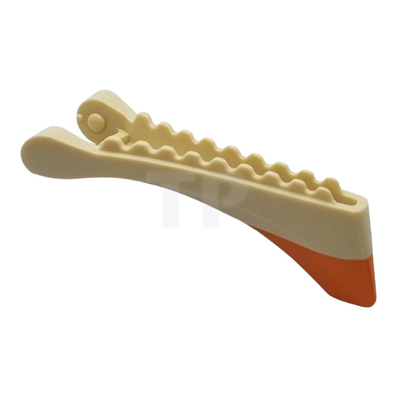 LEGO&reg; 6421788 - 2811pb01 - Skimwing Jaw Lower con pinna arancione