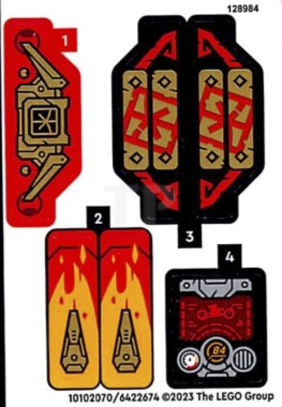 LEGO&reg; 6422674 - Sticker for Set 71783