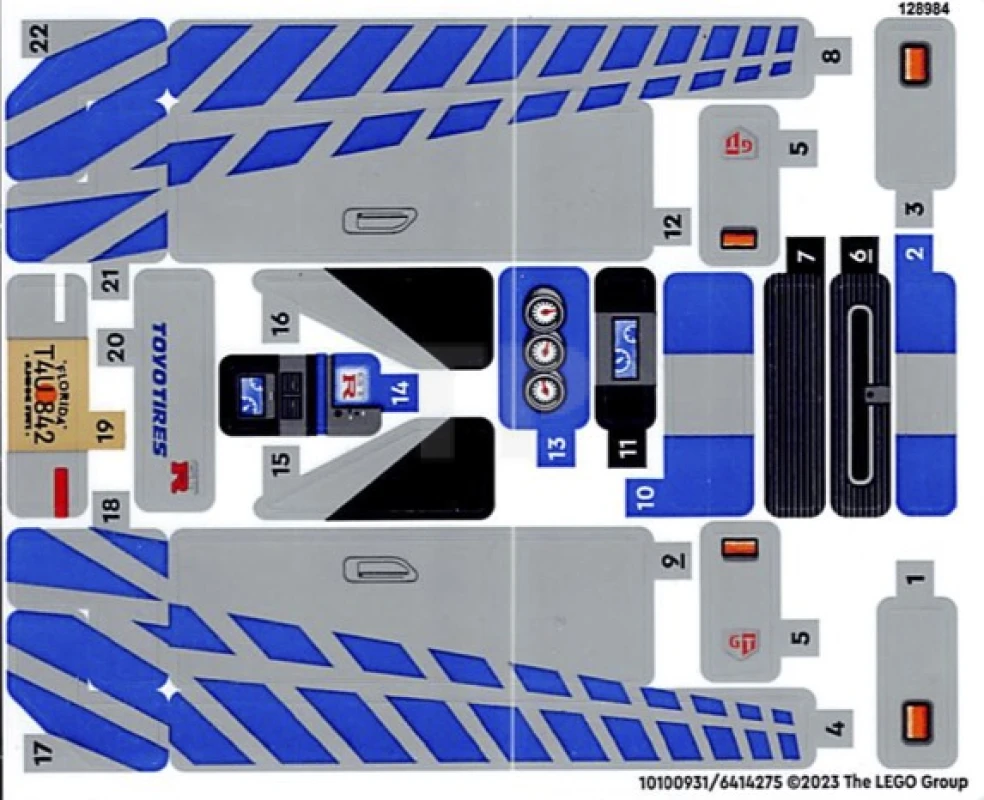 LEGO&reg; 6414275 - Aufkleber für Set 76917