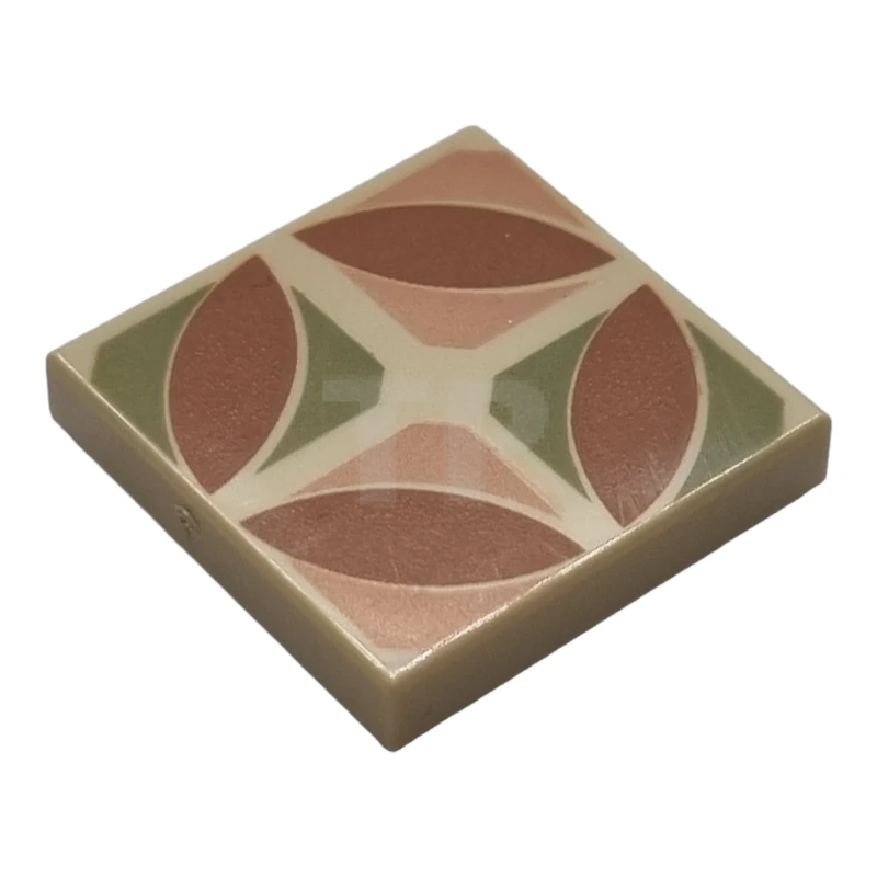 LEGO&reg; 6421849 - 3068pb2183 - Tile 2 x 2 with Ovals Shapes Pattern