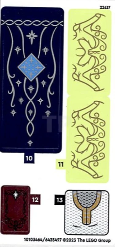 LEGO&reg; 6435497 - Sticker voor Set 10316 - Blad 2