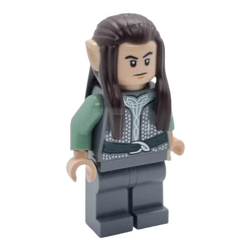 LEGO&reg; lor122 Rivendell Elf - Male, Dark Bluish Gray Shirt and Legs