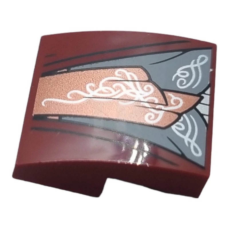 LEGO&reg; 15068pb469 - 6421846 - Slope 2 x 2 x 2/3 Curved with Robe Pattern (Elrond)