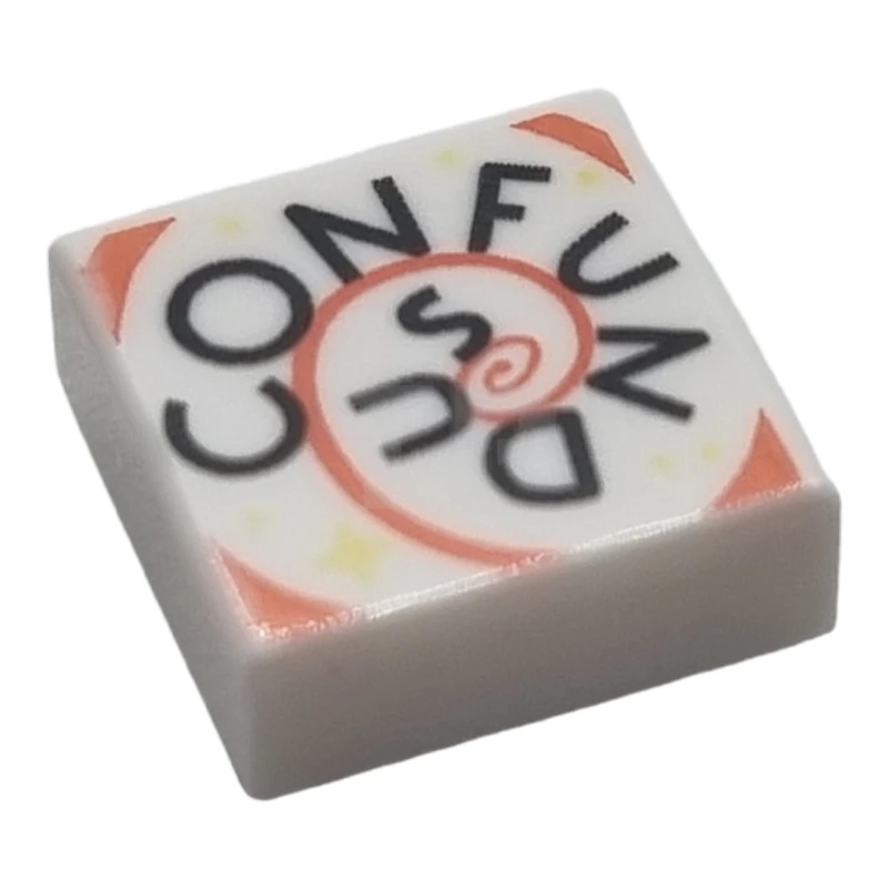 LEGO&reg; 6434349 - 3070pb318 - Carreau 1 x 1 avec motif 'CONFUNDUS