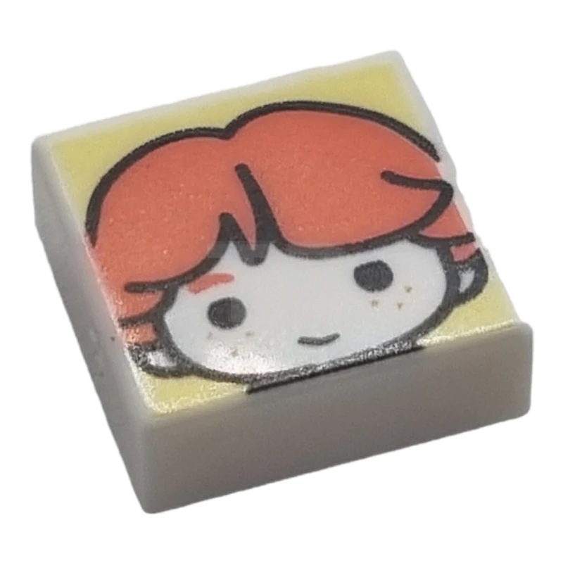 LEGO&reg; 6434349 - 3070pb307 - Tile 1 x 1 with Male Head Pattern (Ron Weasley)