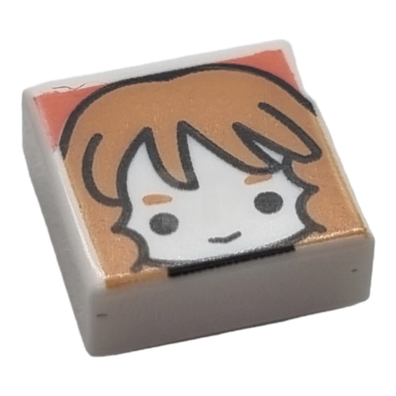 LEGO&reg; 6434349 - 3070pb308 - Tile 1 x 1 with Female Head Pattern (Hermione Granger)