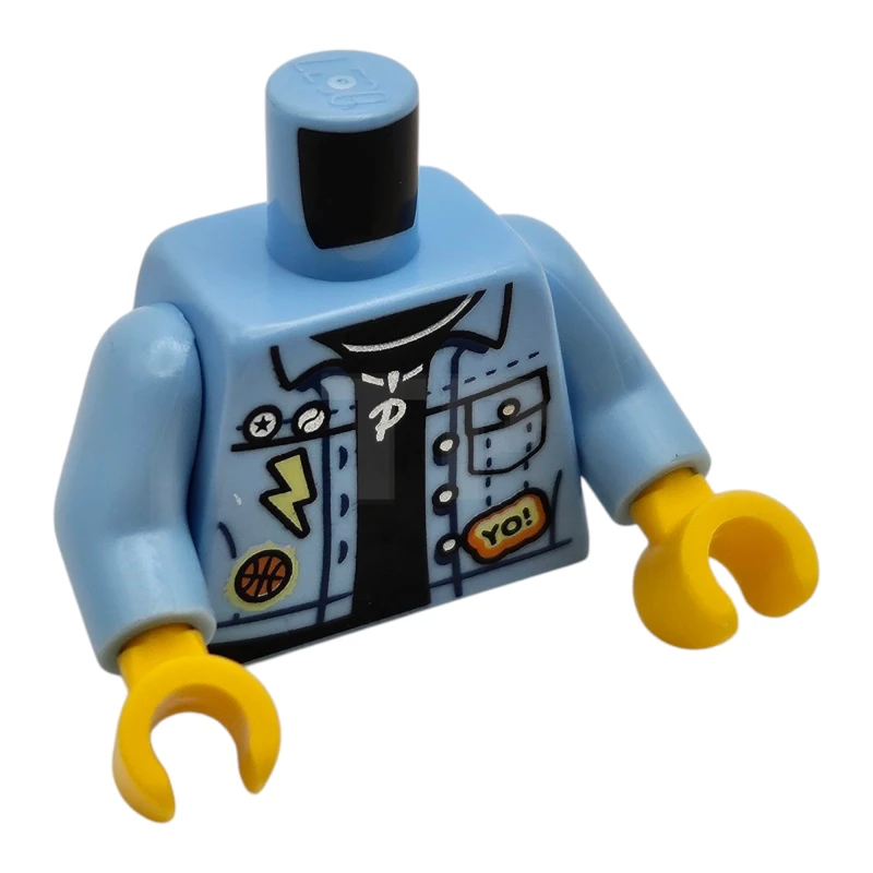 LEGO&reg; 6275429 - 973pb3668c01 - Torso (complete) with Denim Jacket Pattern