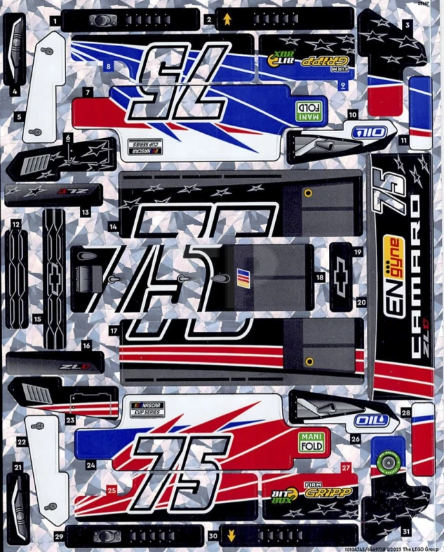 LEGO&reg; 6449758 - Adesivo per il set 42153