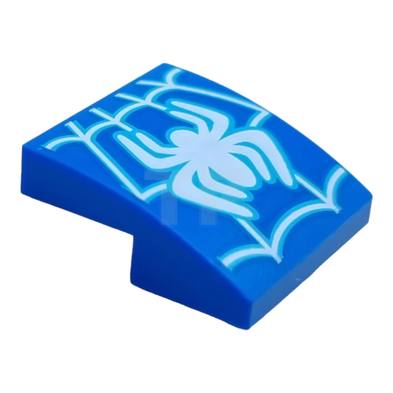 LEGO&reg; 15068pb472 - 6425484 - Slope 2 x 2 x 2/3 Curved with Spider and Web Pattern