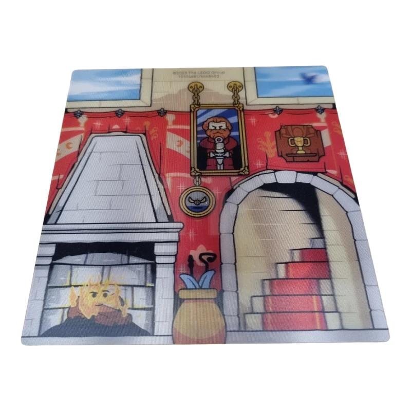 LEGO&reg; 6448402 - 104681 - Plastic 3D Achterdoek met Gryffindor Gemeenschappelijke Ruimte Patroon