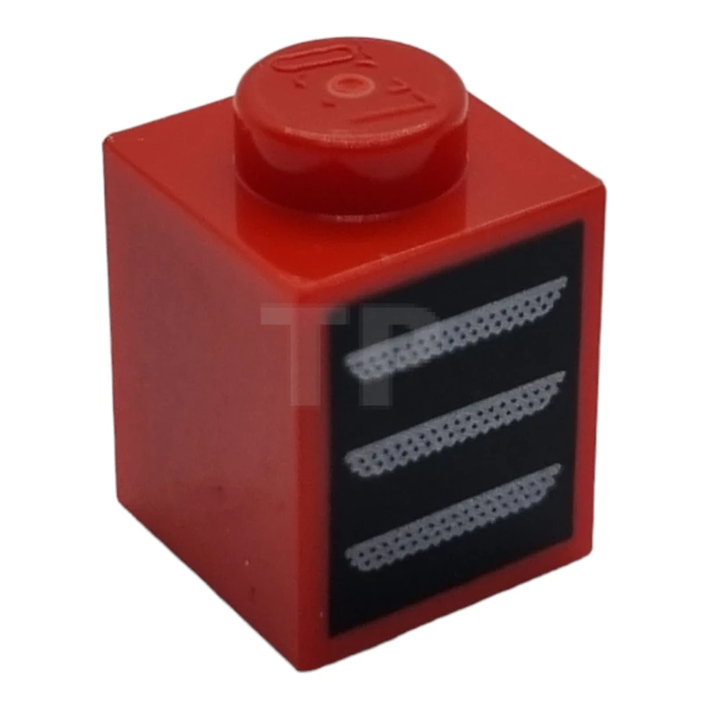 LEGO&reg; 6437893 - 3005pb057 - Brick 1 x 1 with Grille / Air Vents Pattern