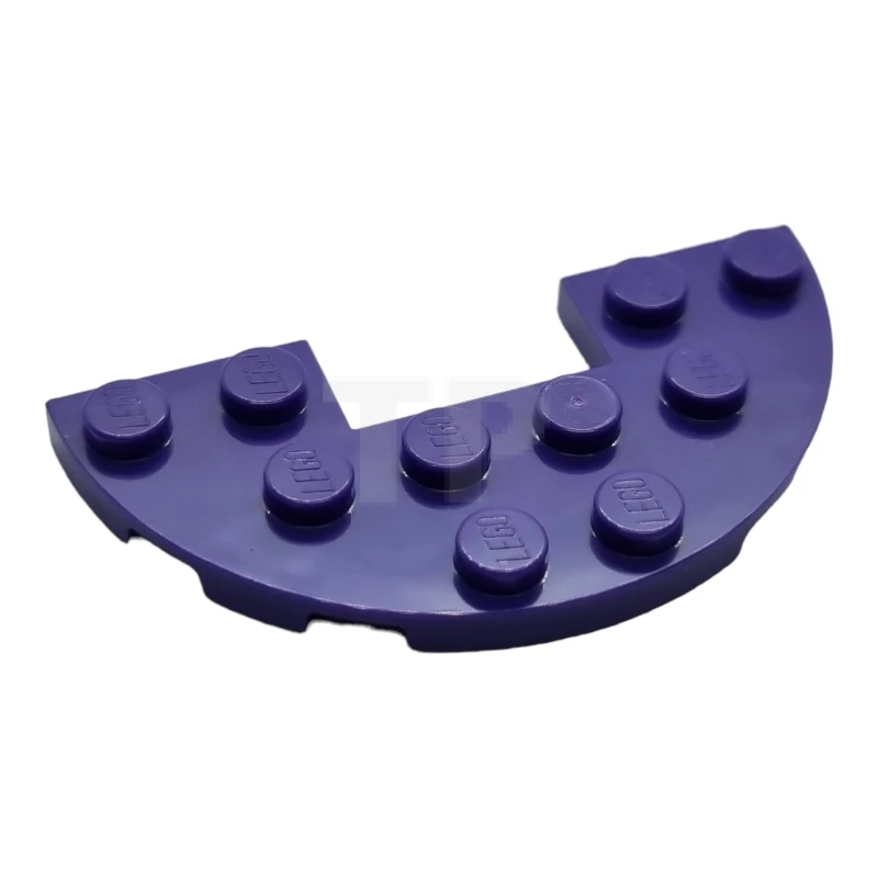 LEGO&reg; 6435316 - 18646 - Plate 3 x 6 Half Round with 1 x 2 Cutout