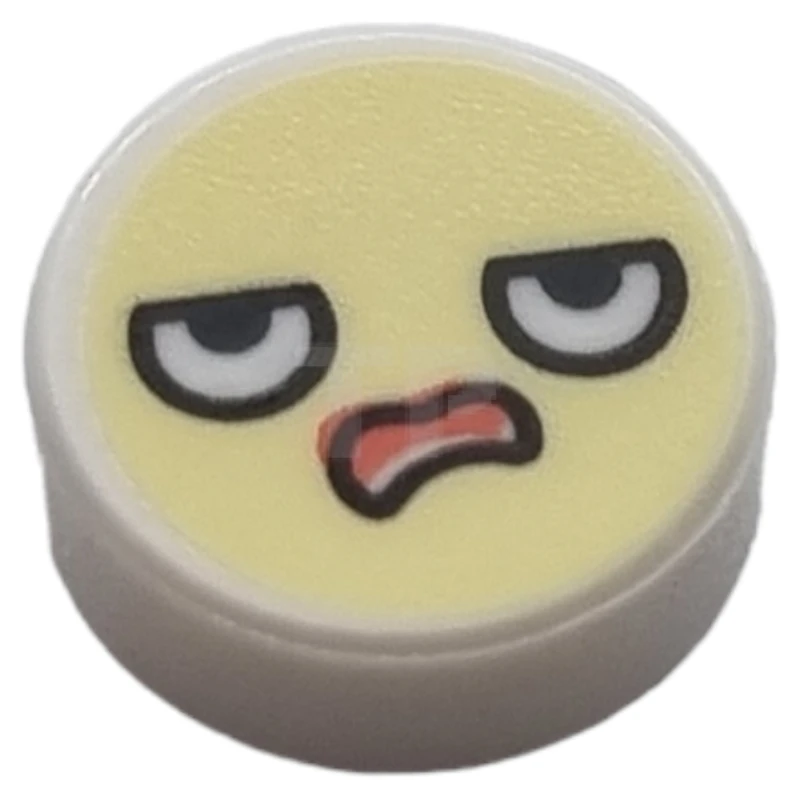 LEGO&reg; 6302707 - 98138pb348 - Tile 1 x 1 Round with Emoji Pattern