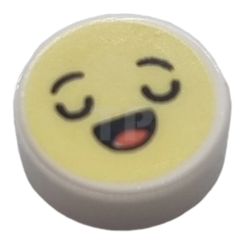 LEGO&reg; 6302707 - 98138pb350 - Tile 1 x 1 Round with Emoji Pattern