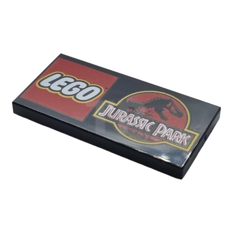 LEGO&reg; 87079pb1147 - 6324684 - Tile 2 x 4 with LEGO Jurassic Park Logo Pattern