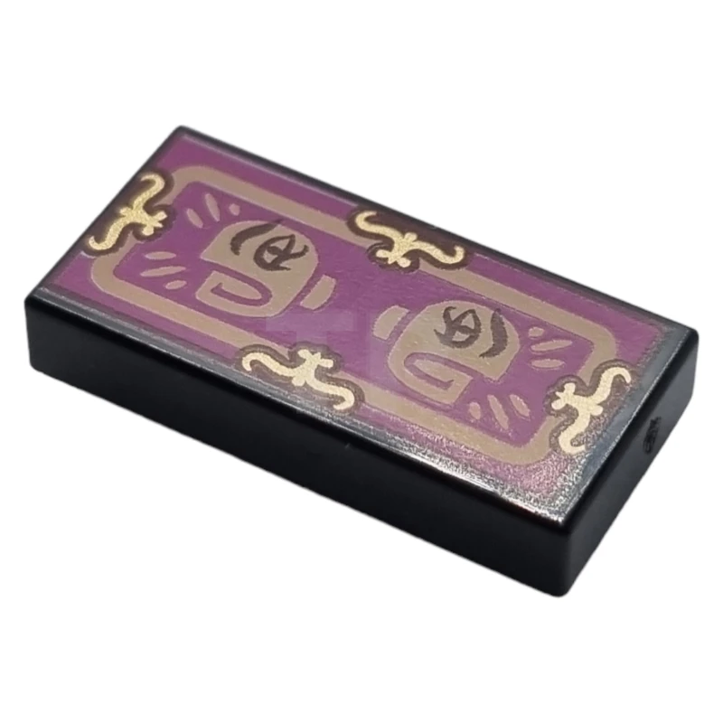 LEGO&reg; 6422570 - 3069pb1163 - Carreau 1 x 2 avec motif de carte de fortune Dr Facilier