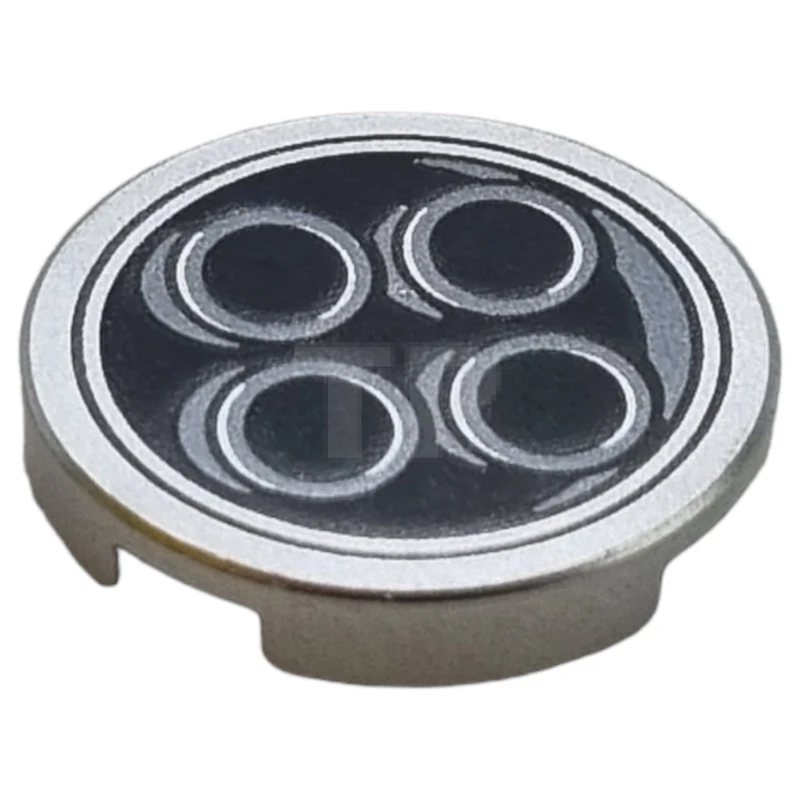 LEGO&reg; 6437920 - 14769pb594 - Tile 2 x 2 Round with Bottom O and Circles Pattern