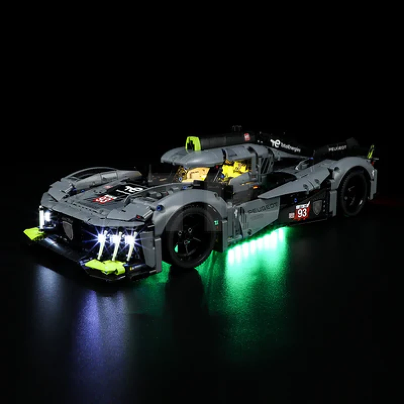 Kit de iluminación para LEGO® 42156 PEUGEOT 9X8 24H Le Mans Hybrid Hypercar