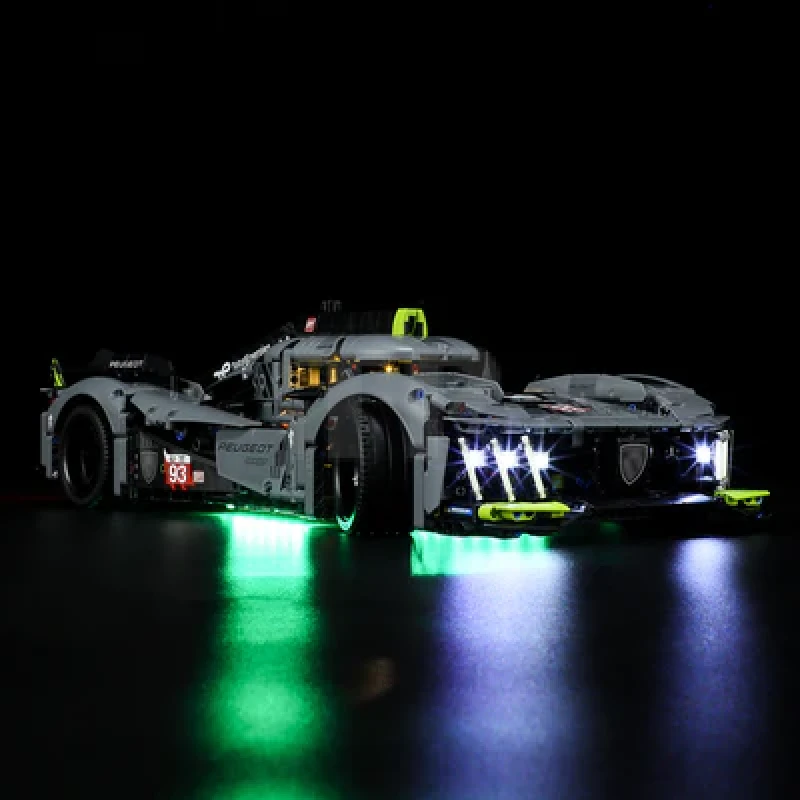 Kit de iluminación para LEGO® 42156 PEUGEOT 9X8 24H Le Mans Hybrid Hypercar