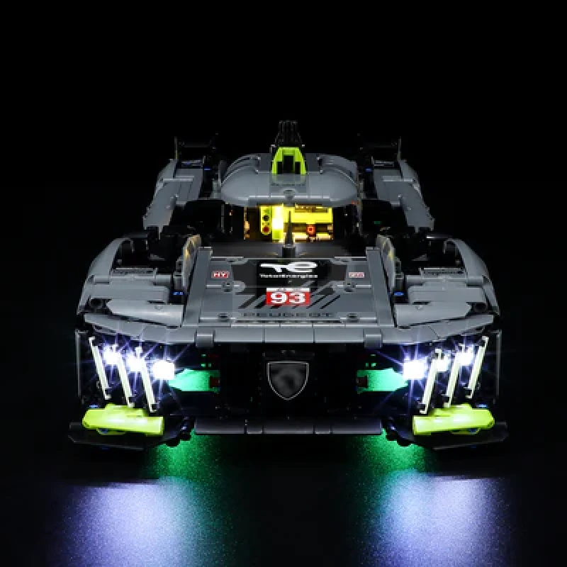 Kit de iluminación para LEGO® 42156 PEUGEOT 9X8 24H Le Mans Hybrid Hypercar