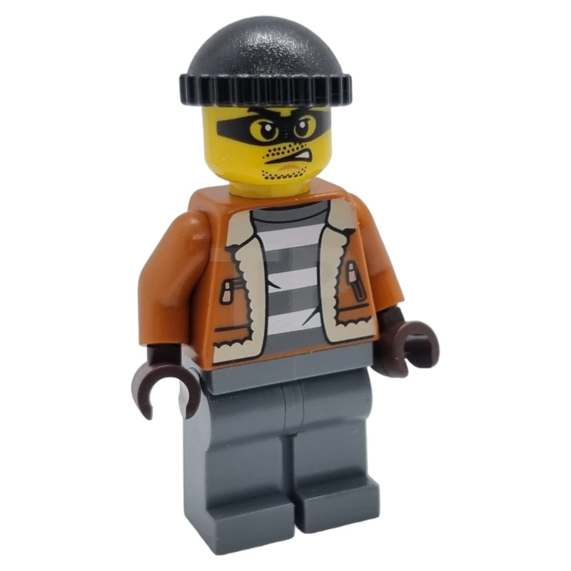 LEGO&reg; cty1566 Häftling in grauen Gefängnisstreifen