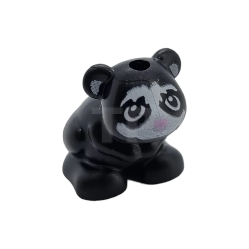 LEGO&reg; 6430306 - 24183pb08 - Hamster / Mouse, Friends / Elves with White Face and Ears and Bright Pink Nose Pattern