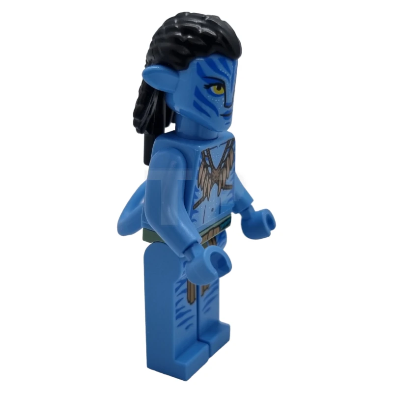 LEGO&reg; avt024 Neytiri - Dark Orange Straps and Medium Nougat Feather Necklace, Closed Mouth Smile