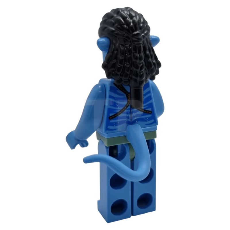 LEGO&reg; avt024 Neytiri - Dark Orange Straps and Medium Nougat Feather Necklace, Closed Mouth Smile