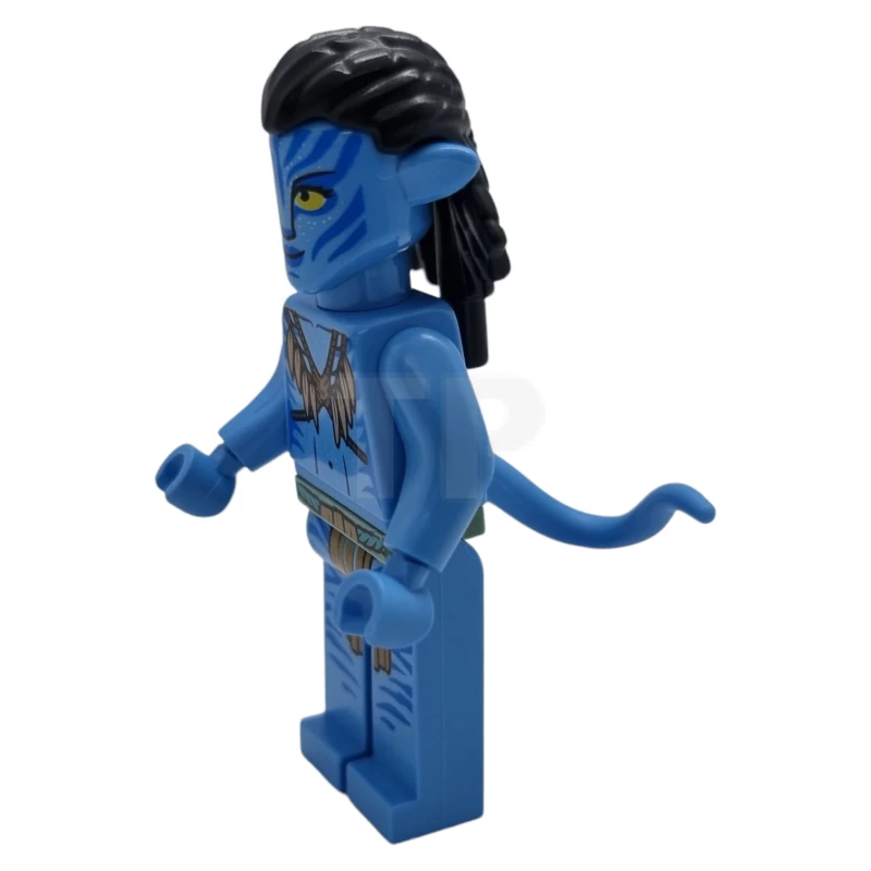 LEGO&reg; avt024 Neytiri - Dark Orange Straps and Medium Nougat Feather Necklace, Closed Mouth Smile