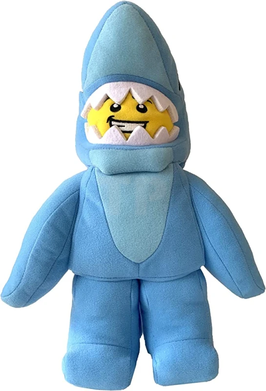 Spielzeug-Kuscheltier Mann im Haikostüm