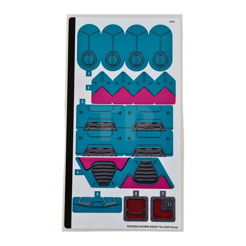 LEGO&reg; 6433896 - Autocollant pour l'ensemble 76255