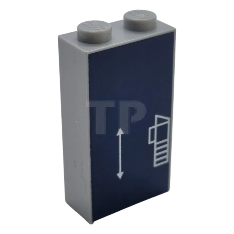 LEGO&reg; 6419133 - 22886pb22 - Stein 1 x 2 x 3 mit Schema der Auto-Stoßstange