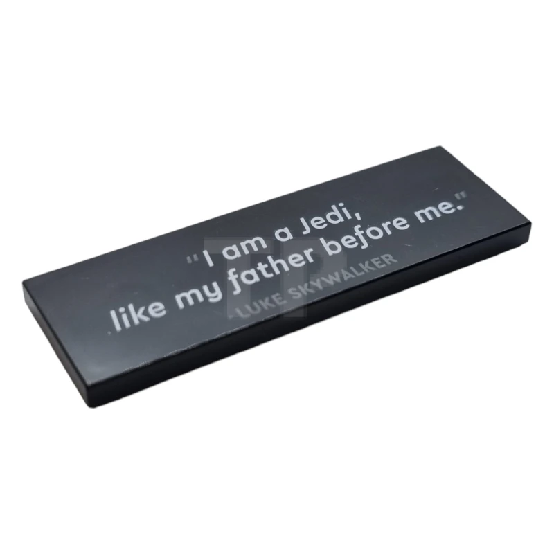 LEGO&reg; 6433800 - 69729pb074 - Tile 2 x 6 with a Luke Skywalker Quotation Pattern